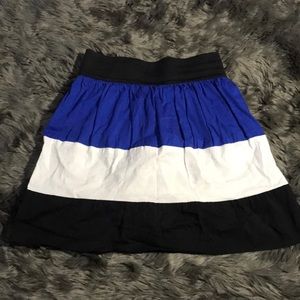 Black White and Blue skirt